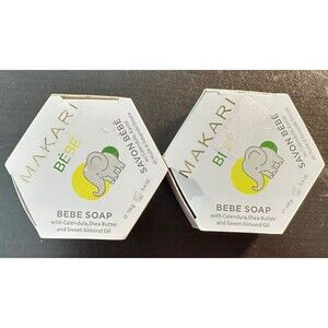 2 Pack Bebe Soap Calendula by Makari  5.4 oz  For Sensitive skin Baby Womens